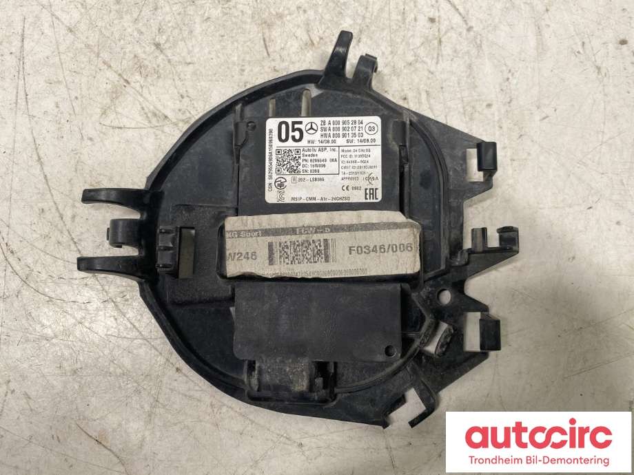 Sensor radar til Mercedes B-Klasse, electric drive, 2014-2018 (W242) (W242) (AUTOLIV|A 000 905 28 04)