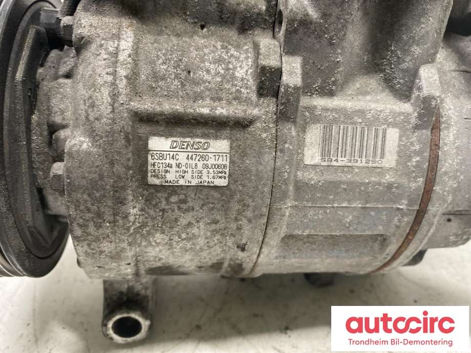 Aircondition kompressor til BMW 5-Serie 2003-2010 (E60/E61) (E60/E61) (DENSO|64 52 6 961 618|)