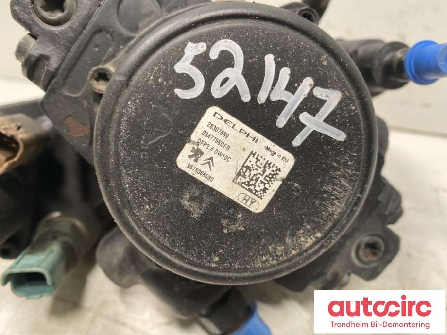 Dieselpumpe til Peugeot 508 2011-2014 (Type I, Fase 1)  (DELPHI|9678086680|)