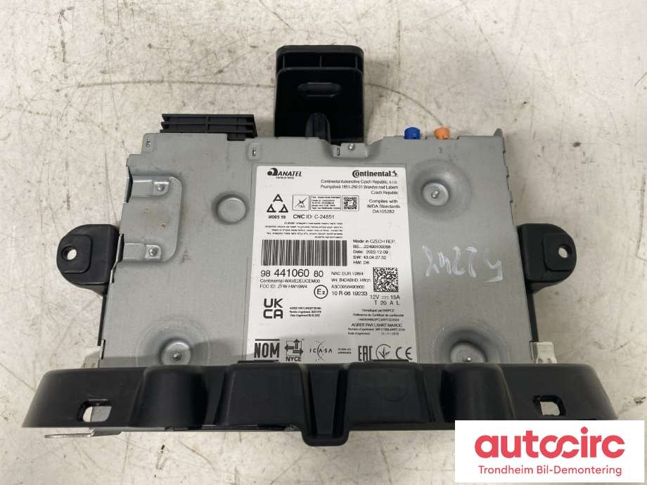 Bilstereo til Opel Corsa-e 2019-->>  (CONTINENTAL|9844106080|)