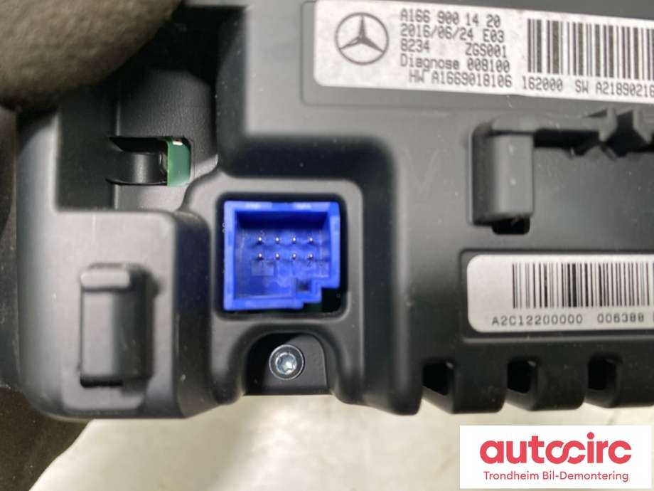 Bilstereo navigasjon skjerm til Mercedes B-Klasse, electric drive 2014-2018 (W242) (W242) (A1669001420|)