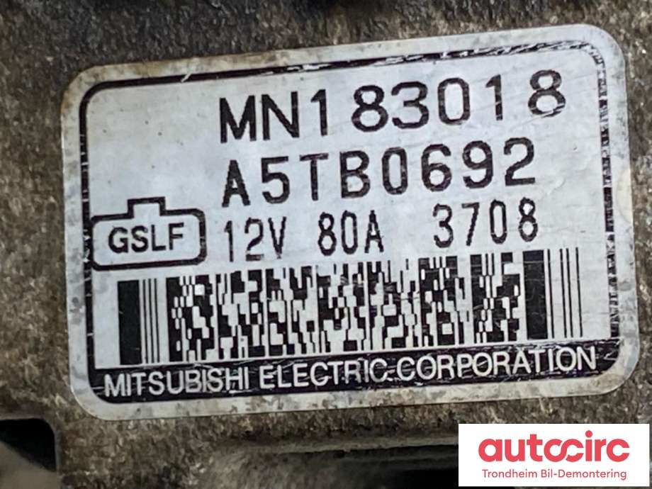 Dynamo til Mitsubishi Lancer 2003-2007 (MITSUBISHI|MN183018|)
