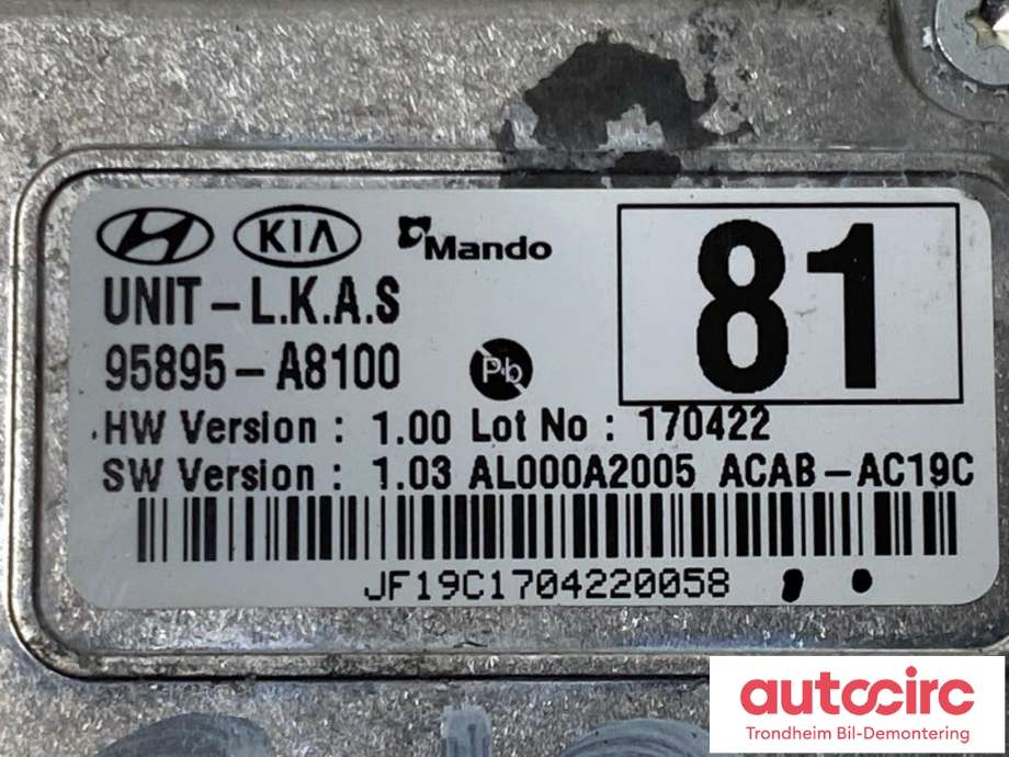 Kamera til Kia Optima 2017-2020  (MANDO|95895-A8100|)