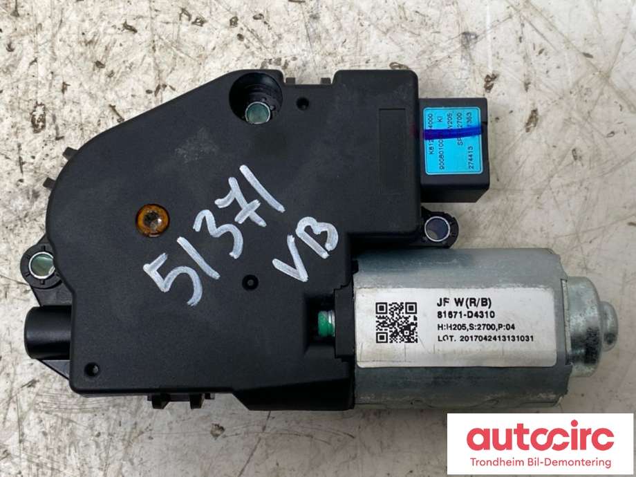 Takluke motor til Kia Optima 2017-2020  (..|81671-D4310|)