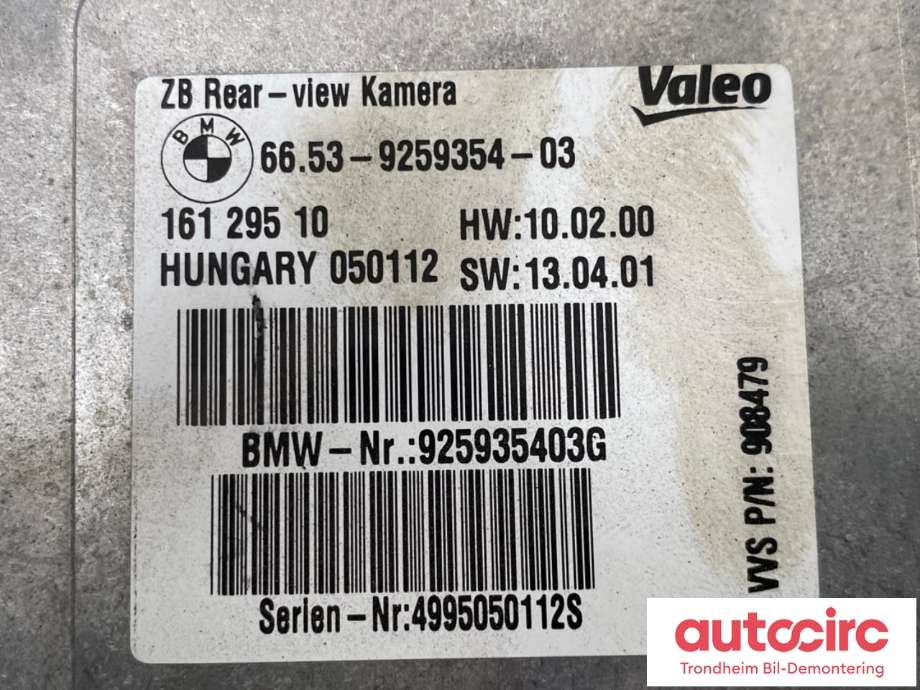 Styreenhet parkering til BMW X3 2010-2017 (F25) (F25) (VALEO|66539259354|66536994555|)