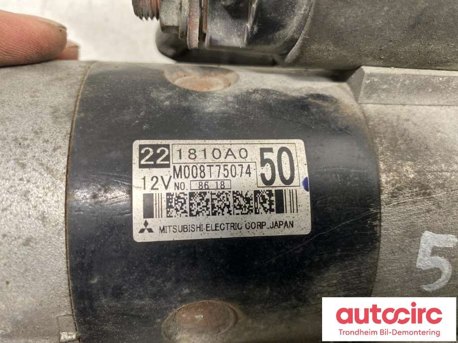 Starter diesel til Mitsubishi Pajero 2007-2016 (Type IV, Fase 1)  (1810A050|)