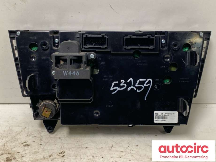 Varmeapparat betjening til Volvo V70 2005-2007 (Type II, Fase 2)  (ALPS|30782690|8697140|)