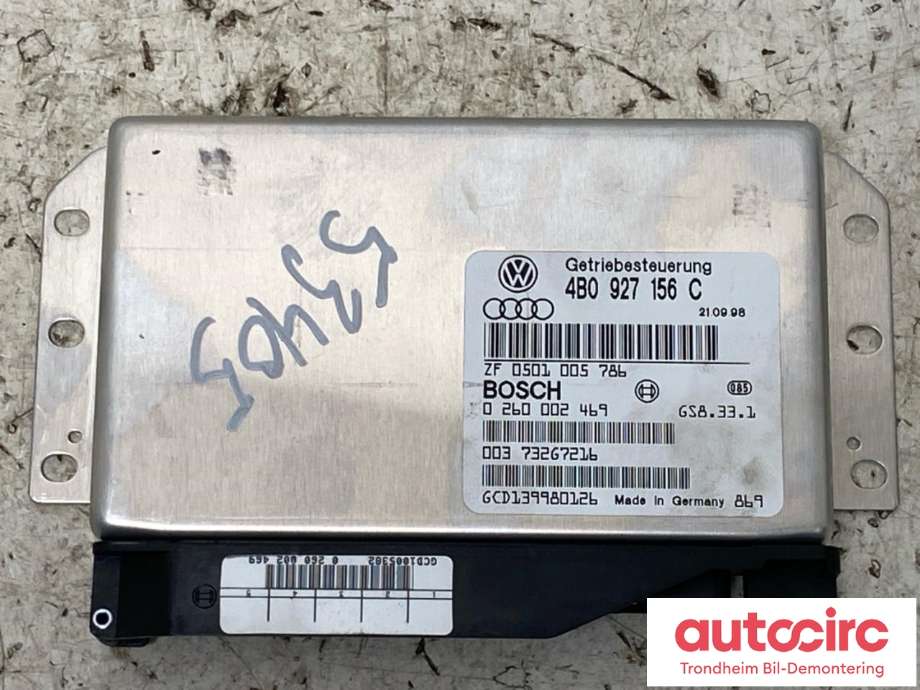 Styreenhet girkasse til Audi A6, 1997-2001 (Type II, Fase 1) (C5) (C5) (BOSCH|4B0927156C)