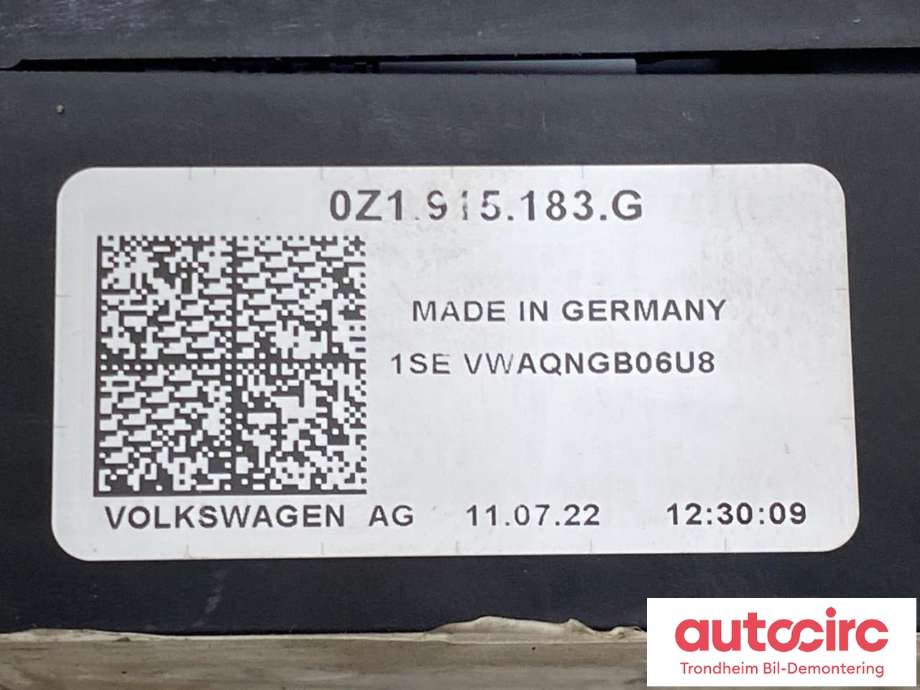 Styreenhet batteri elbil (BMS - Battery Management System) til Audi Q4 e-tron 2021-->> (...|0Z1915183G|0Z1998184S|)