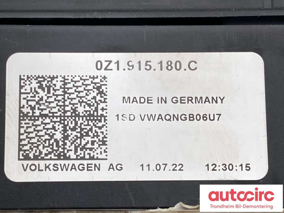 Styreenhet batteri elbil (BMS - Battery Management System) til Audi Q4 e-tron 2021-->>  (...|0Z1915180C|0Z1998184S|)