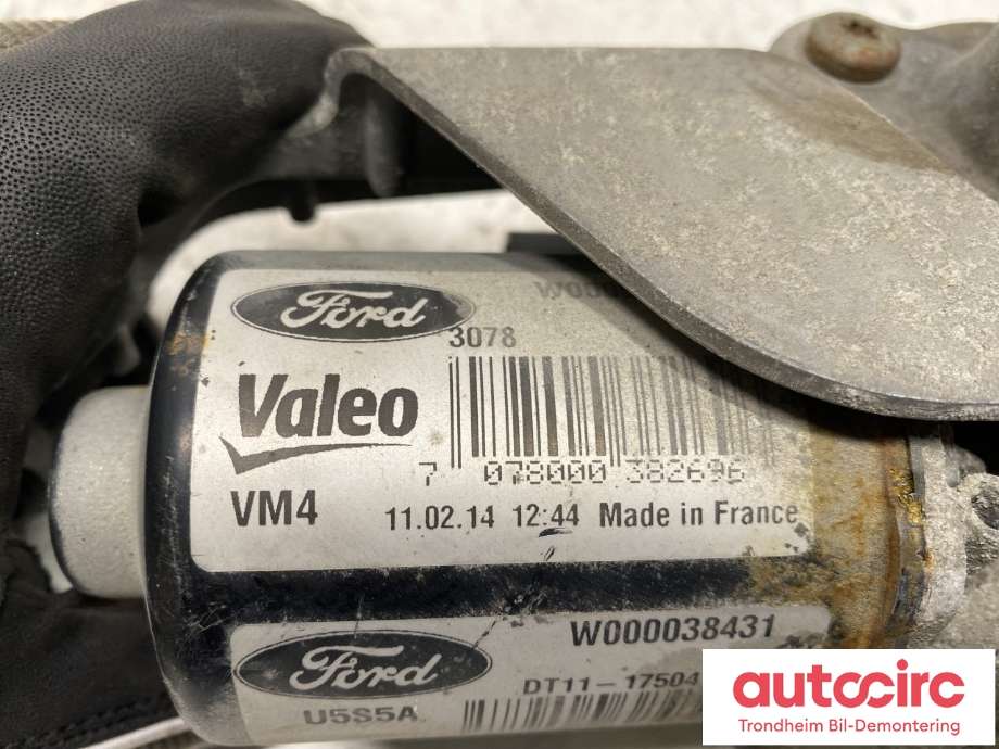 Viskermotor foran høyre til Ford Transit Connect 2013-2018 Type II, Fase 1  (VALEO|DT11-17504-BA|W000038431|)
