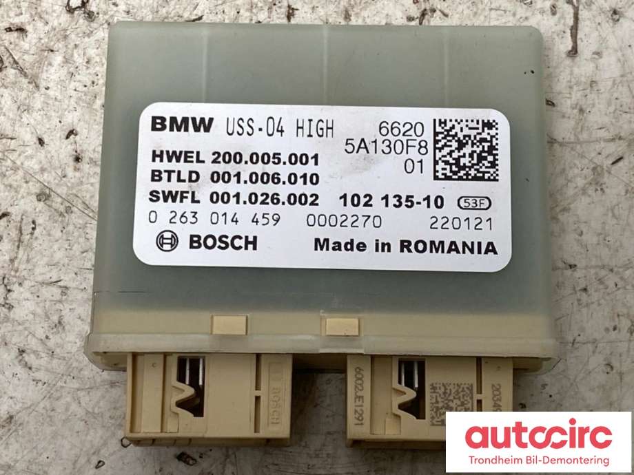Styreenhet parkering til BMW M3, 2020-->> (G80) (G80) (BOSCH|5A130F8)