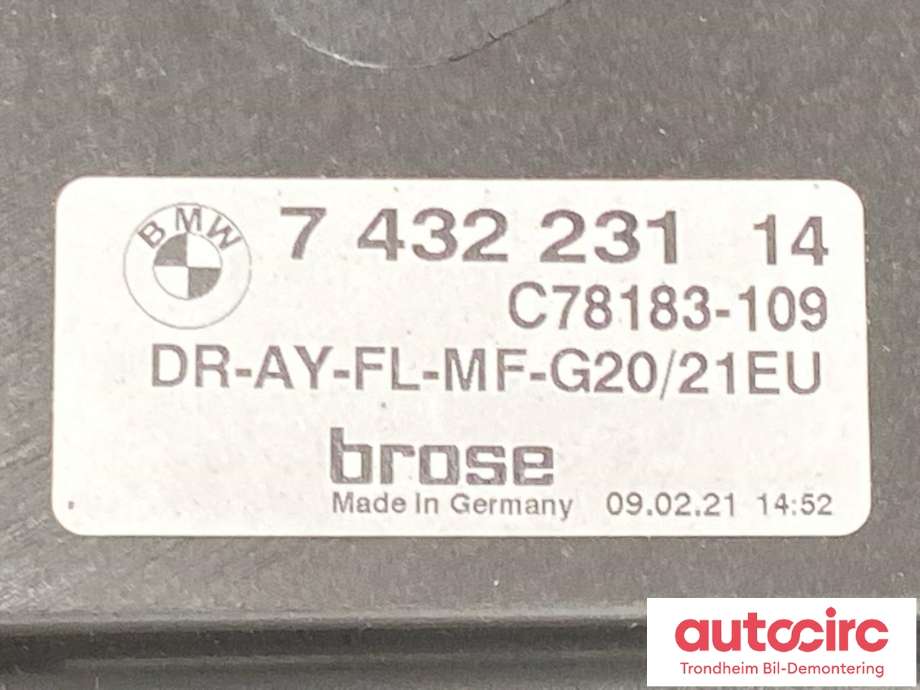 Ruteheis venstre foran til BMW M3 2020-->> (G80) (G80) (..|7432231|51338498853|)