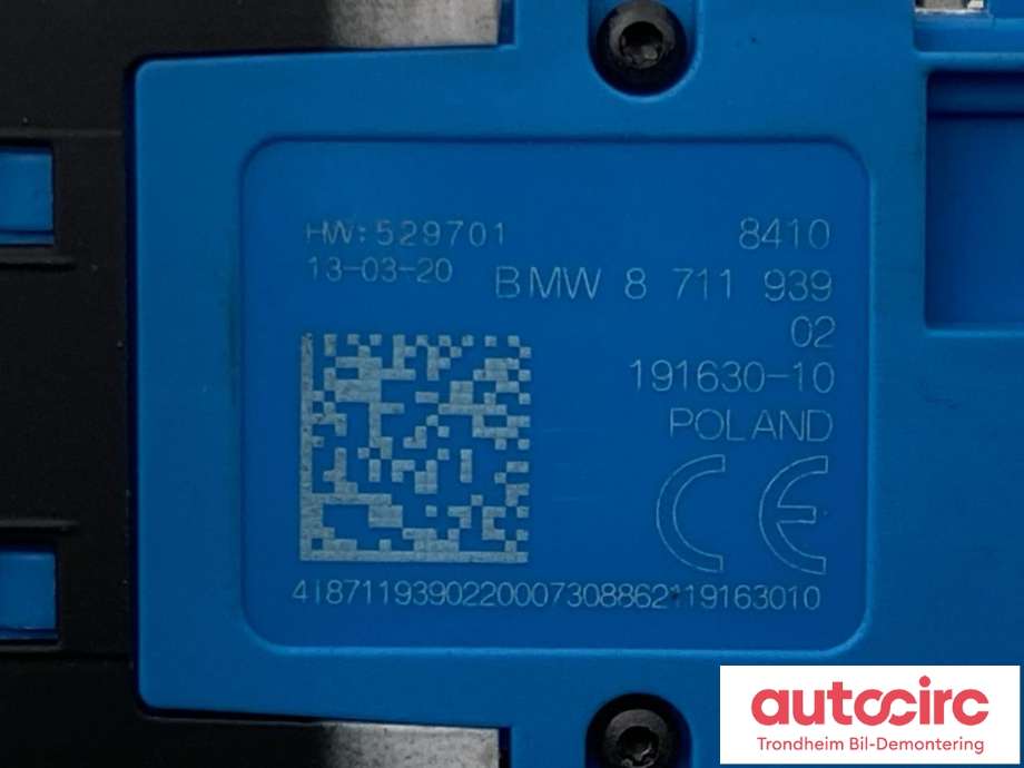 Bilstereo diverse til BMW X5 2018-->> (G05) (G05) (..|8711939|84105B51C70|)