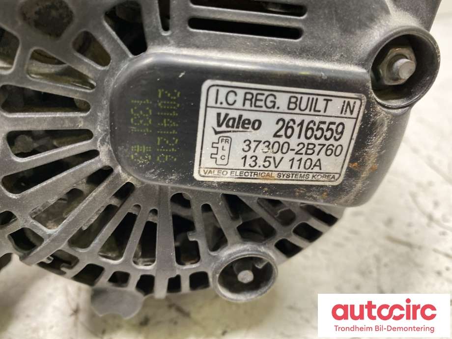 Dynamo til Kia Venga 2010-2017  (HYUNDAI/KIA|373002B760|)