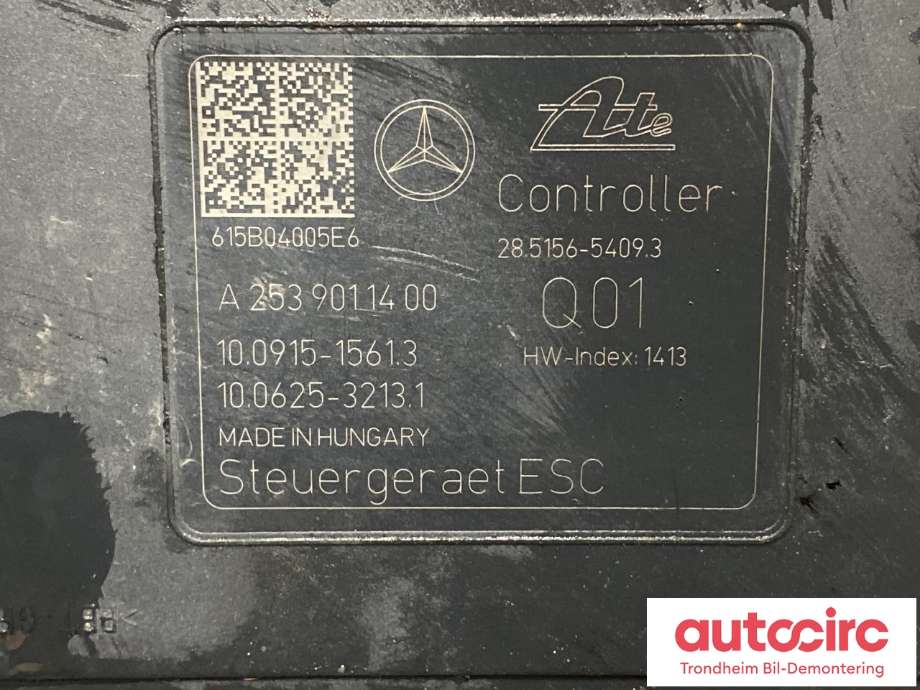ABS sentral til Mercedes C-Klasse 2014-2018 (Fase 1) (W205) (W205) (A2534310612|A2534310300| A2534312900|A2534313500)