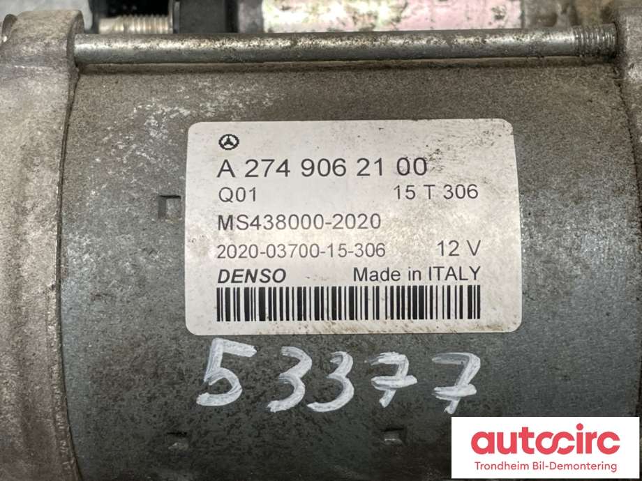 Starter diesel til Mercedes C-Klasse 2014-2018 (Fase 1) (W205) (W205) (A2749062100|)