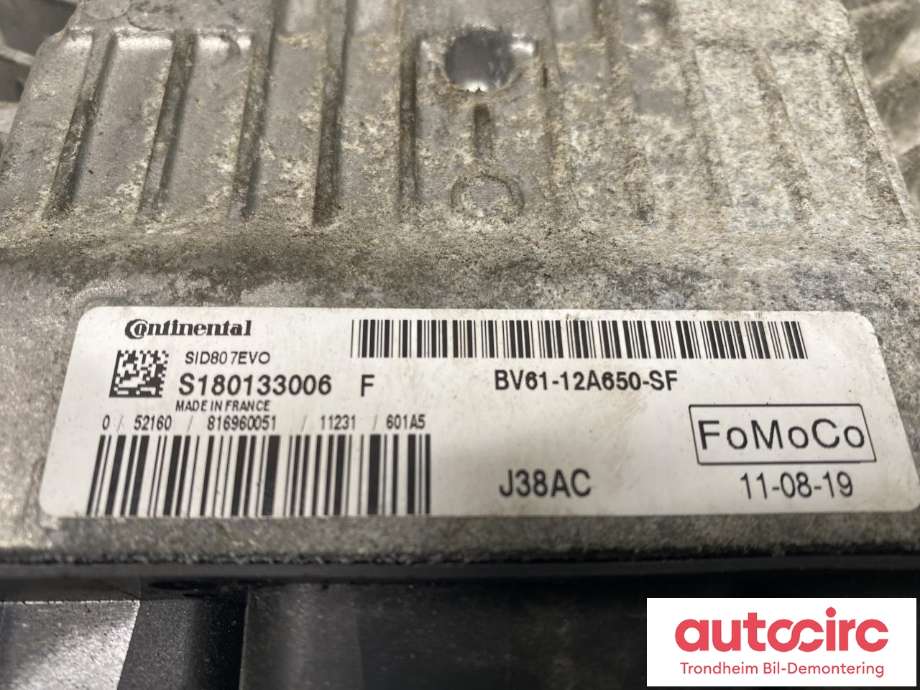 Styreenhet motor til Ford Focus 2011-2014 (Type III, Fase 1)  (CONTINENTAL|1777659|S180133006|BV61-12A650-SF)