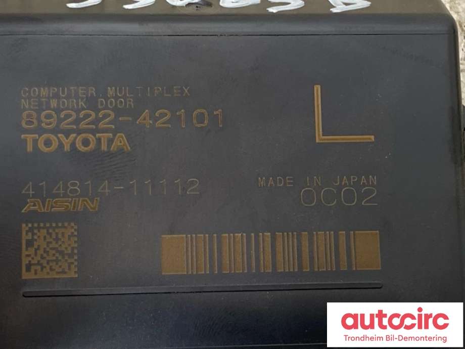 Styreenhet elektrisk bakluke til Toyota RAV4 2019-->> (Type V)  (AISIN|89222-42101|414814-11112|)