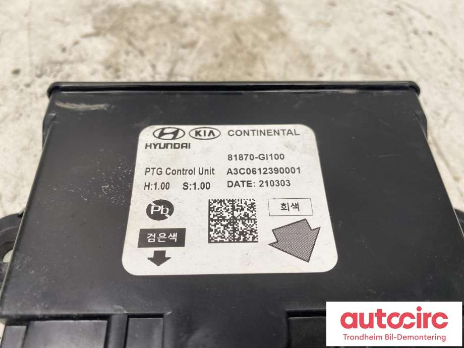 Styreenhet elektrisk bakluke til Hyundai Ioniq 5 2021-->>  (CONTINENTAL|81870-GI100|)