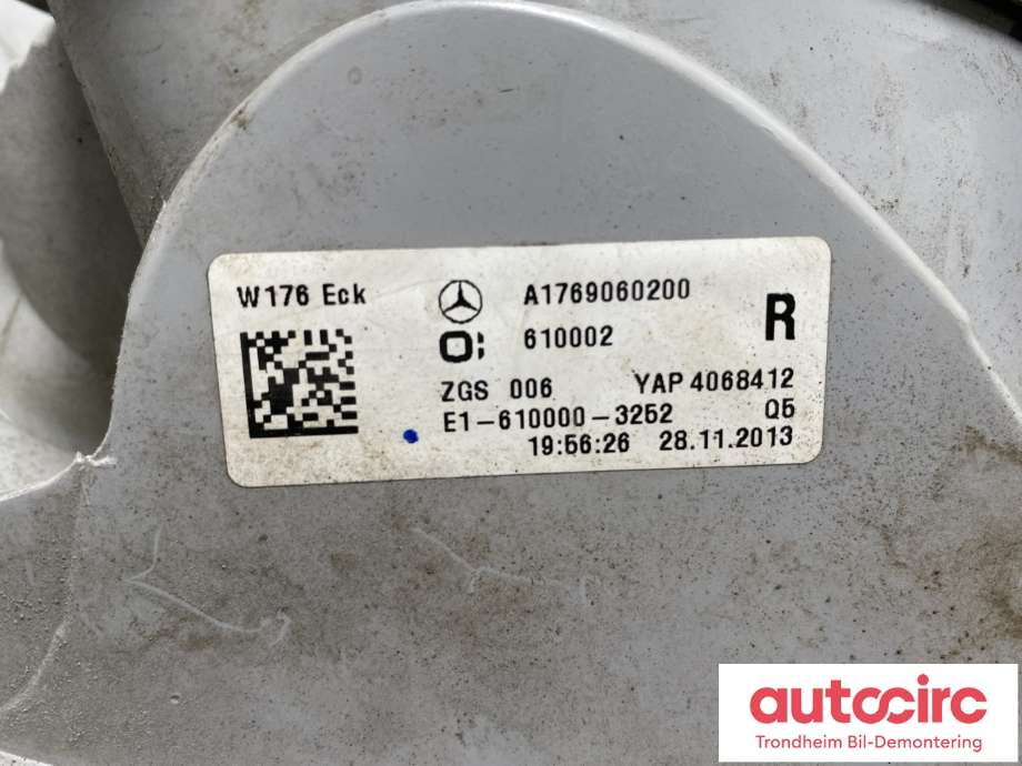 Baklykt høyre til Mercedes A-Klasse 2012-2018 (W176) (W176) (A1769060200|)