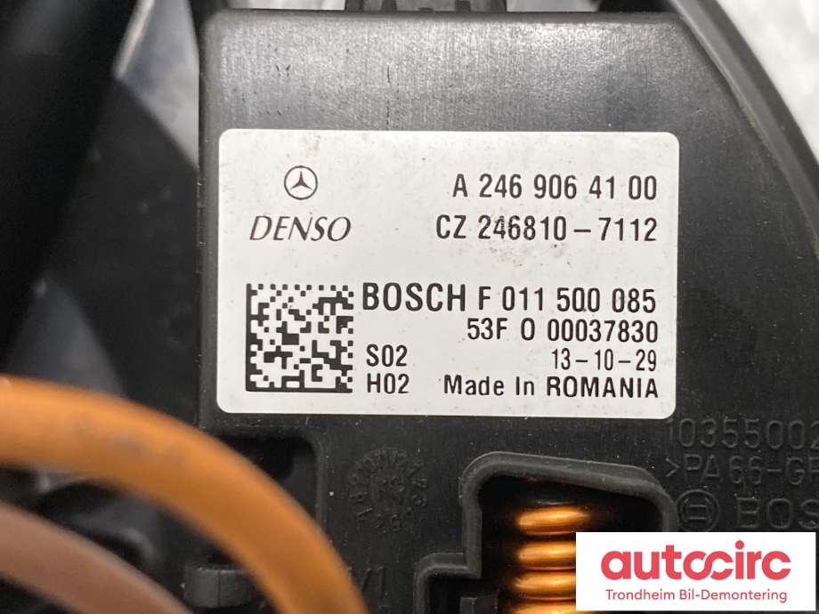 Varmeapparat motor til Mercedes A-Klasse 2012-2018 (W176) (W176) (DENSO|A2469064200|A2469061601|)
