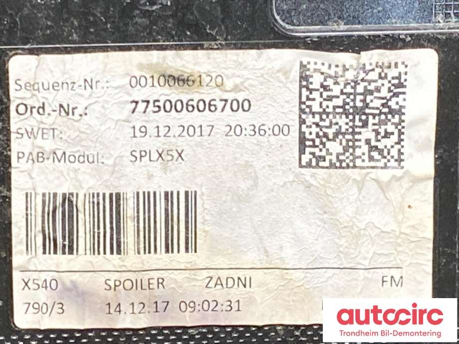 Spoiler bakluke til Jaguar E-PACE 2017-->> (X540) (X540) (..|J9C15132LML|J9C3721LML|)