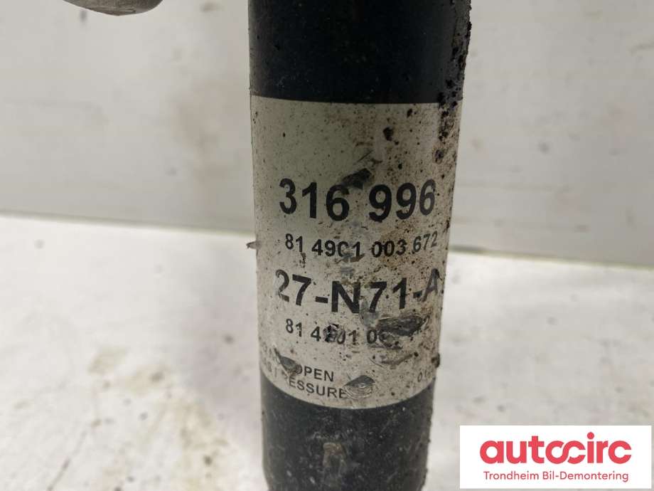 Fjærbein venstre bak til Mitsubishi ASX 2010-2019 (4162A245|316 996|27-N71-A)