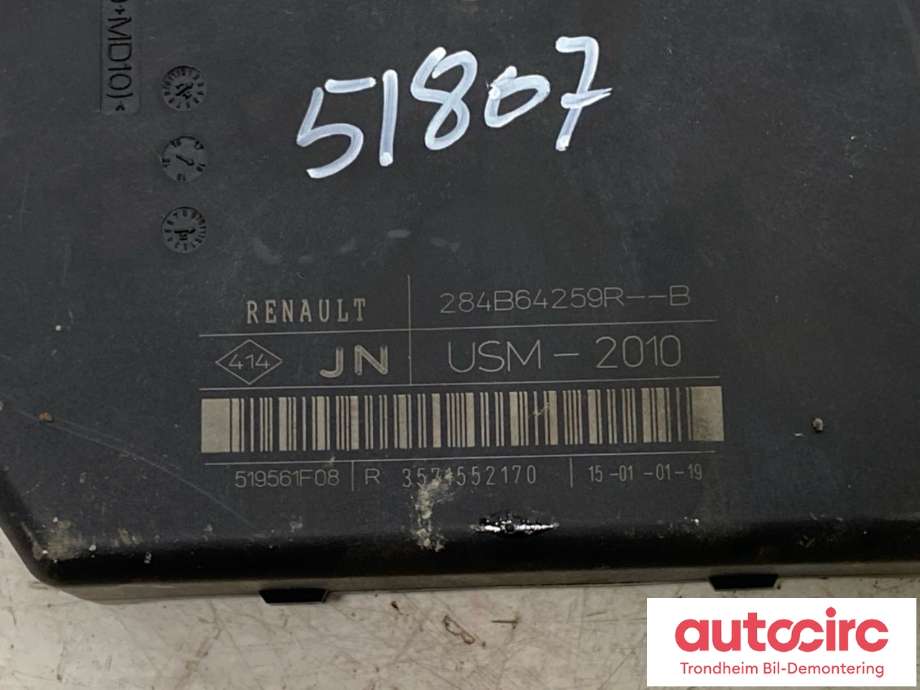 Sikringsboks til Renault Zoe 2013-2019 (Fase 1)  (...|284B64259R|284B78039R|)