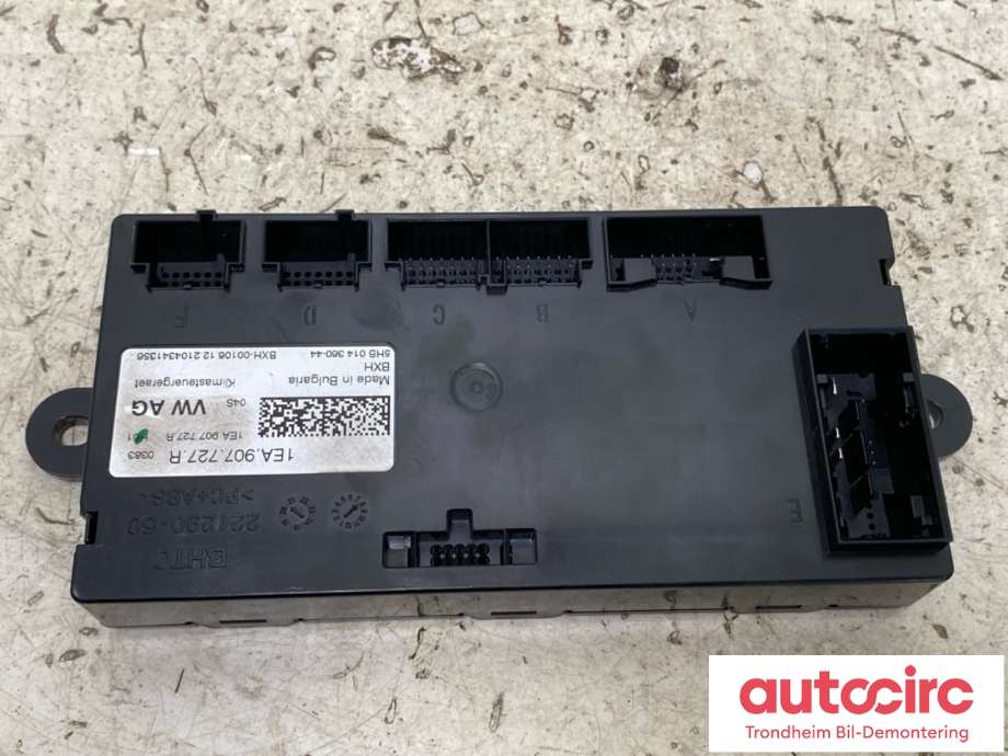 Styreenhet klima/aircondition til Audi Q4 e-tron, 2021-->>  (1EA 907 727 AH)