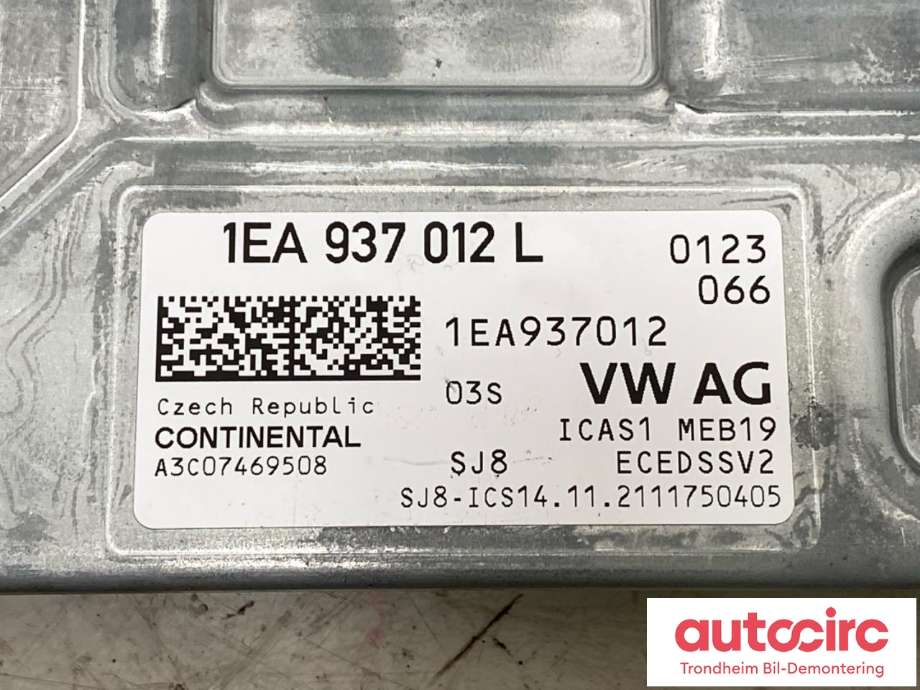 Styreenhet diverse til Audi Q4 e-tron 2021-->>  (CONTINENTAL|1EA 937 012 L|1EA 937 012 P|)