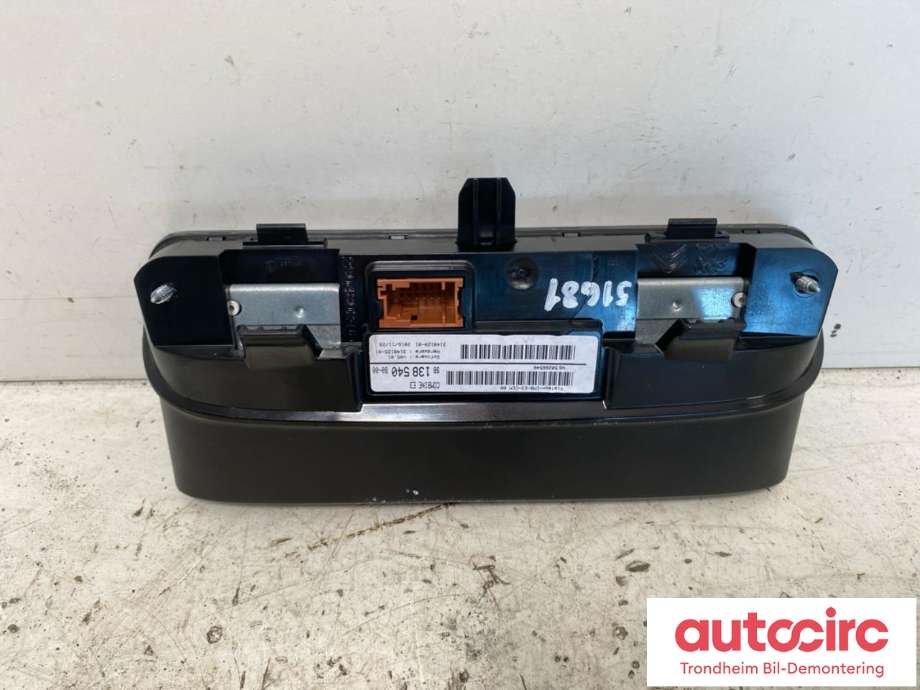 Instrumentpanel til Citroën C4, Cactus 2014-2017 (Fase 1)  (VISTEON/CITROEN|98 138 540 80|98 217 141 80|3148125-01)