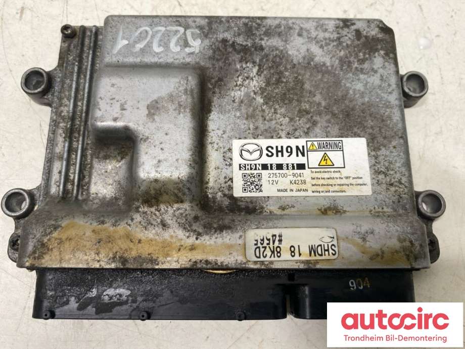 Styreenhet motor til Mazda CX-5, 2017-->> (Type II)  (SH9N18881)