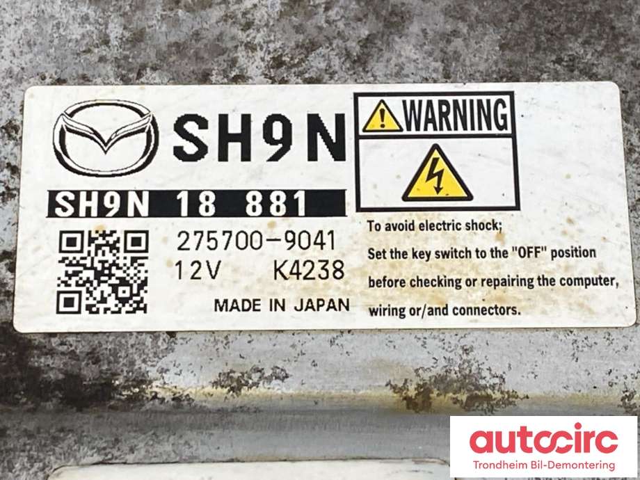 Styreenhet motor til Mazda CX-5 2017-->> (Type II)  (SH9N18881|2757009041|)