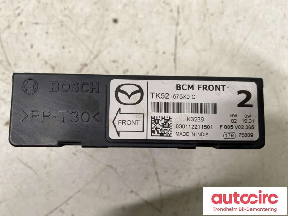 Styreenhet diverse til Mazda CX-5 2017-->> (Type II)  (BOSCH/MAZDA|TK52-675X0C|F005V02365|)
