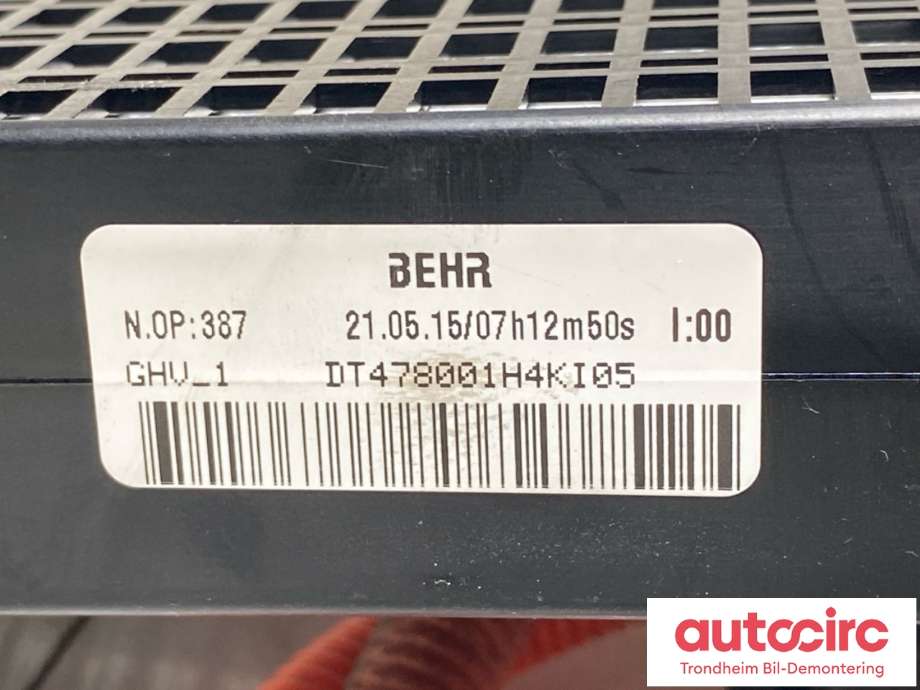 Varmeapparat PTC-heater til Nissan E-NV200 2014-->>  (BEHR|27143-4FA2A|)