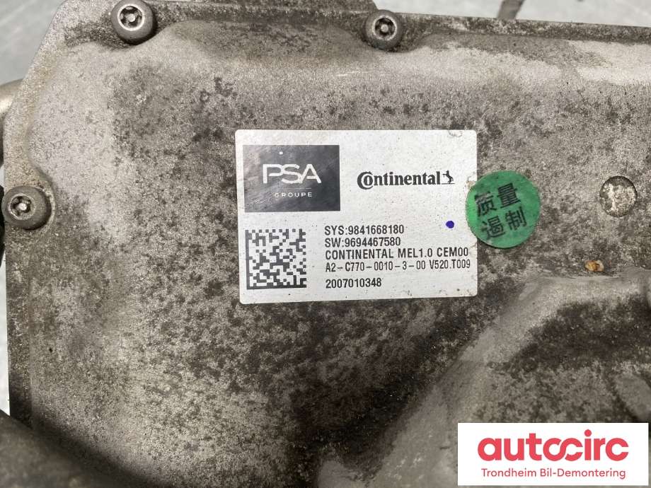Inverter elbil til Peugeot e-2008 2019-->>  (CONTINENTAL|16 732 148 80|16 762 465 80|9841668180)