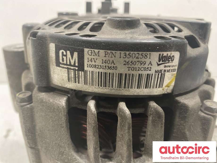 Dynamo diesel til Opel Insignia A 2009-2014  (VALEO|13502581|13588306|)
