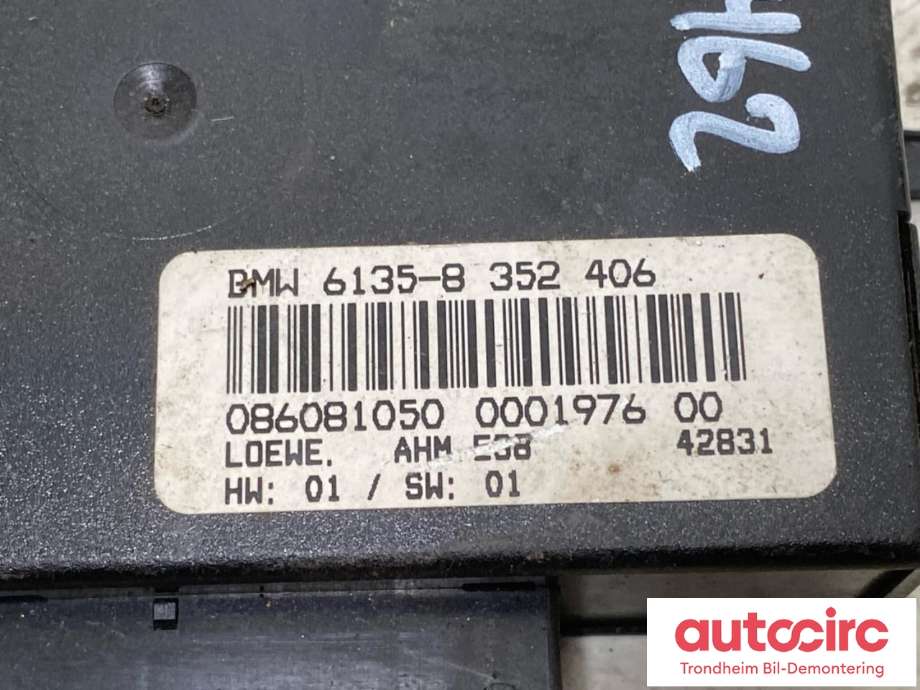 Styreenhet hengerfeste til BMW 7-Serie 1993-2001 (E38) (E38) (...|61358352406|)