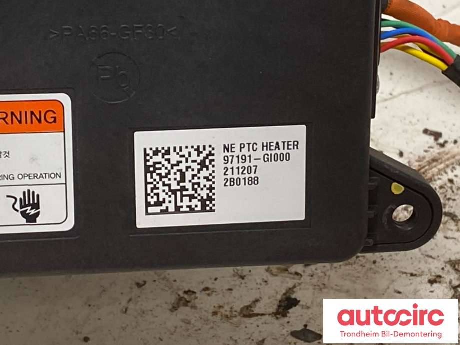 Varmeapparat PTC-heater til Hyundai Ioniq 5 2021-->>  (...|97191GI001|97191GI000|)