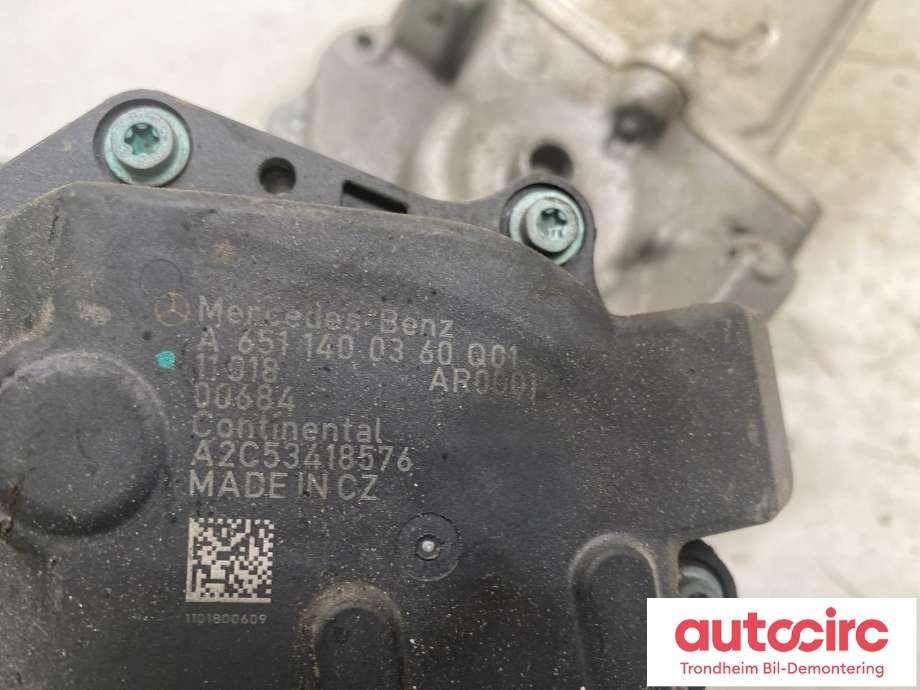 EGR-kjøler til Mercedes GLK 2008-2015 (X204) (X204) (A 651 140 06 75|A 651 140 08 60|)