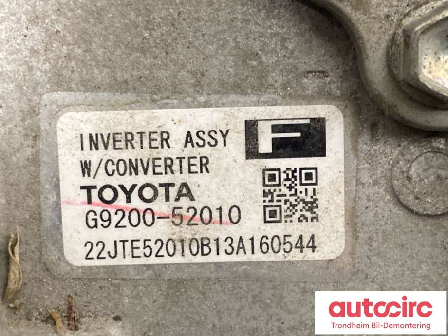 Inverter hybrid til Toyota Yaris 2012-2014 (Type III, Fase 1)  (G920059015|)