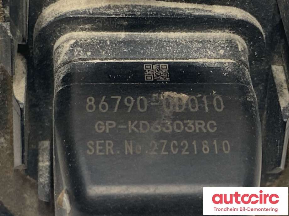 Parkeringskamera bak til Toyota Yaris 2012-2014 (Type III, Fase 1)  (867900D010|)