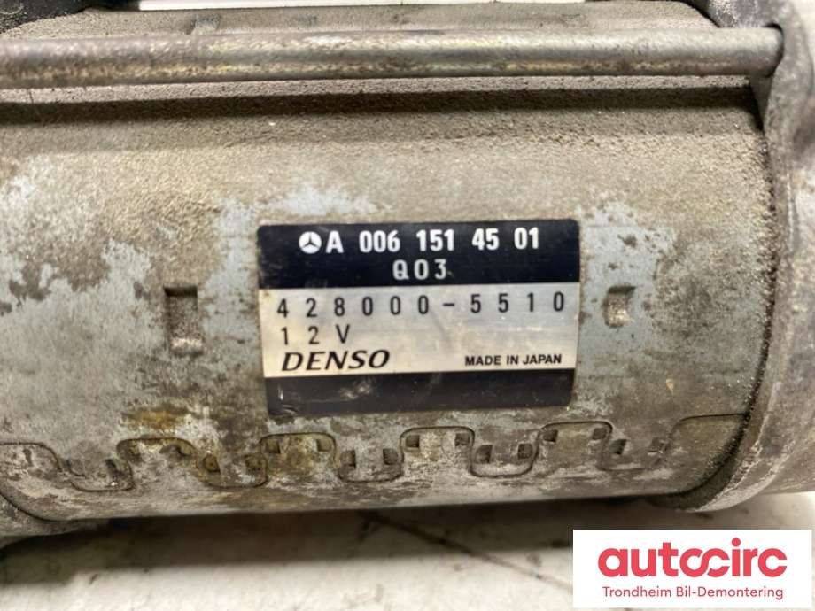 Starter diesel til Mercedes GLK 2008-2015 (X204) (X204) (DENSO|A 006 151 45 01|A 651 906 00 26|)