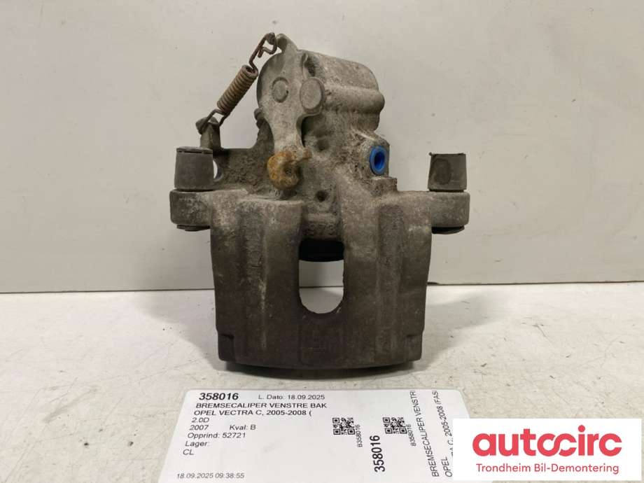 Bremsecaliper venstre bak til Opel Vectra C 2005-2008 (Type II) (93181404|)