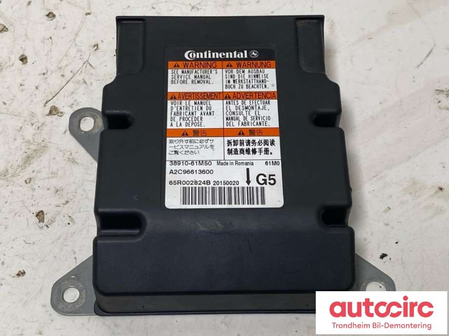 Styreenhet airbag hovedsensor til Suzuki SX4 S-CROSS, 2013-->> (Type II)  (CONTINENTAL|38910-61M50)
