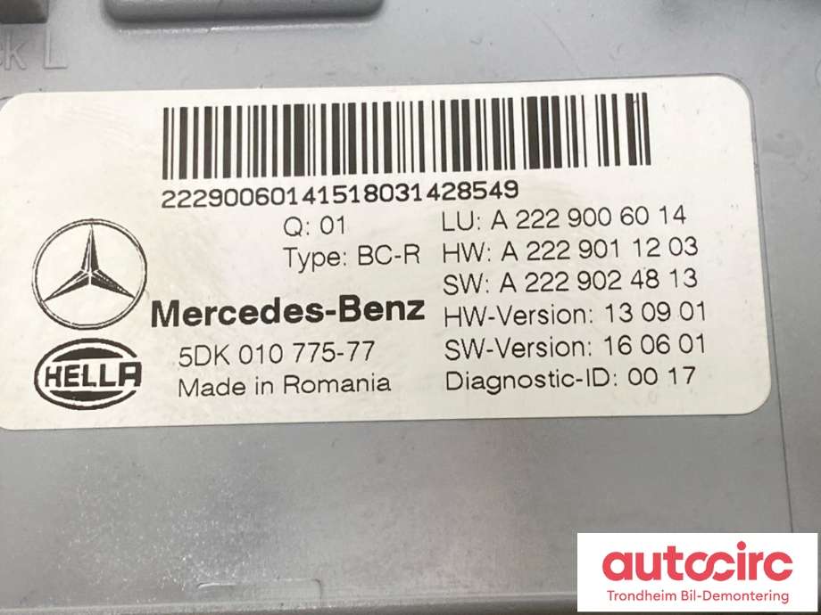Styreenhet (SAM - Signal Acquisition Module) til Mercedes GLC 2015-2022 (X253) (X253) (..|A2229006014|)