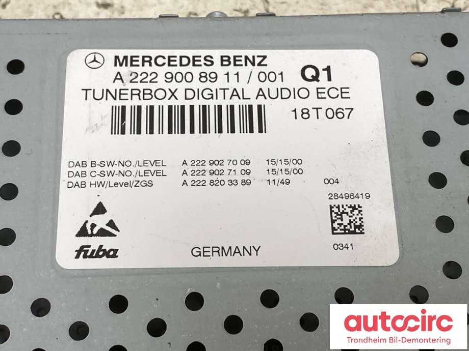 Bilstereo diverse til Mercedes GLC 2015-2022 (X253) (X253) (FUBA|A2229008911|A2009005317|)