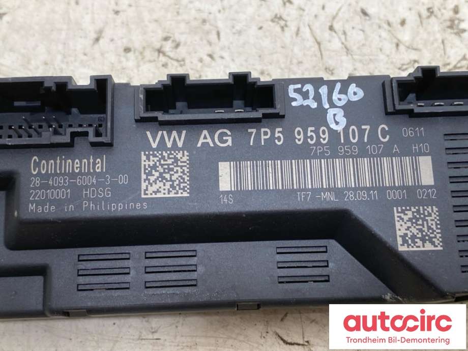 Styreenhet elektrisk bakluke til Porsche Cayenne 2010-2017 (92A) (92A) (..|7P5959107C|95861808004|)