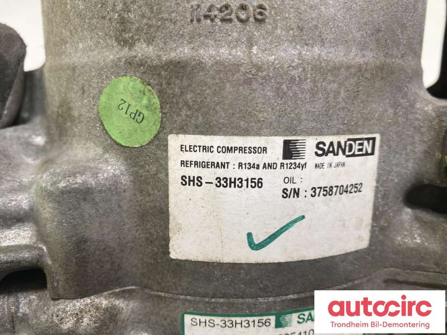 Aircondition kompressor til MG Marvel R 2021-->>  (SANDEN|10153982|SHS-33H3156|)